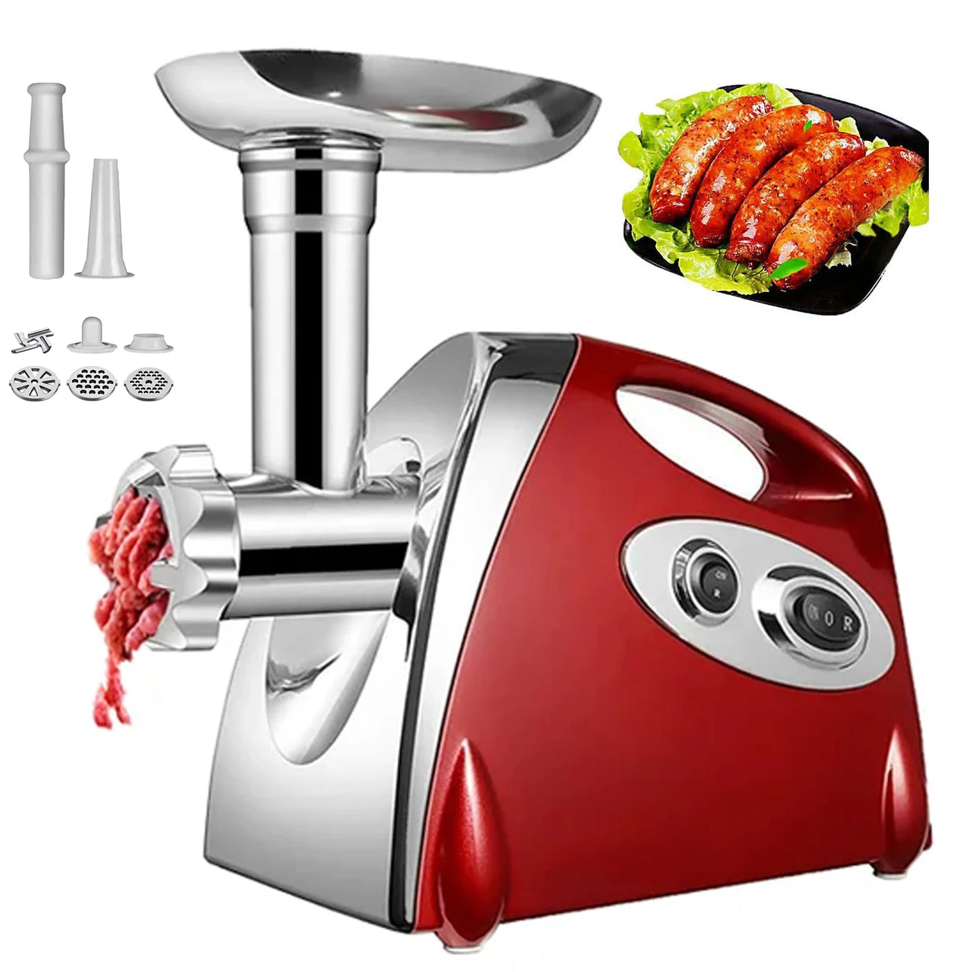 Electric Meat Grinder Fuel Max 2800W Heavy hard Meat Mincer Sausage grounder Stainless Steel Food Processor Sausage Stuffer