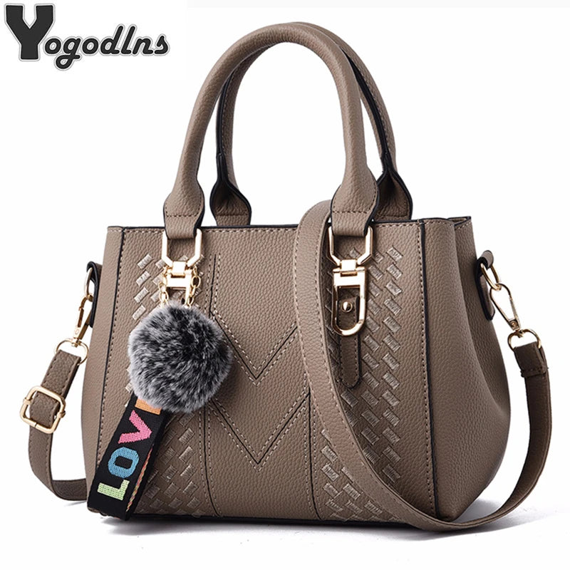 Embroidery Messenger Bags Women Leather Handbags Bags