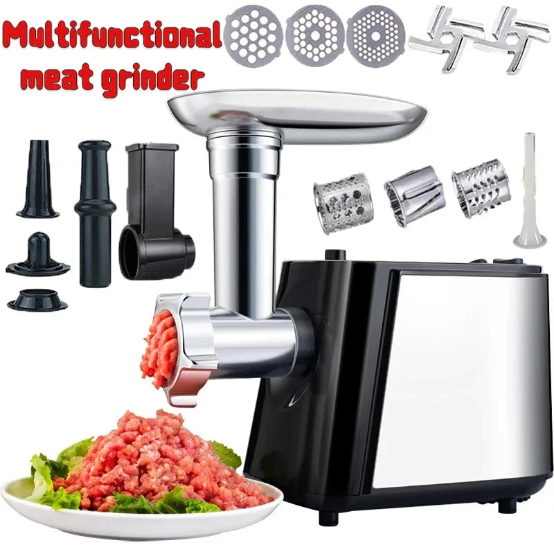 Stainless Steel Electric Meat Grinder Home Multifunctional