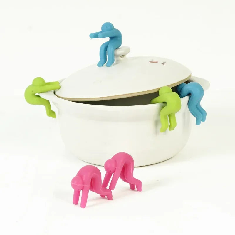 Multifunctional Spoon Holder Pot Clip Silicone Splash-proof