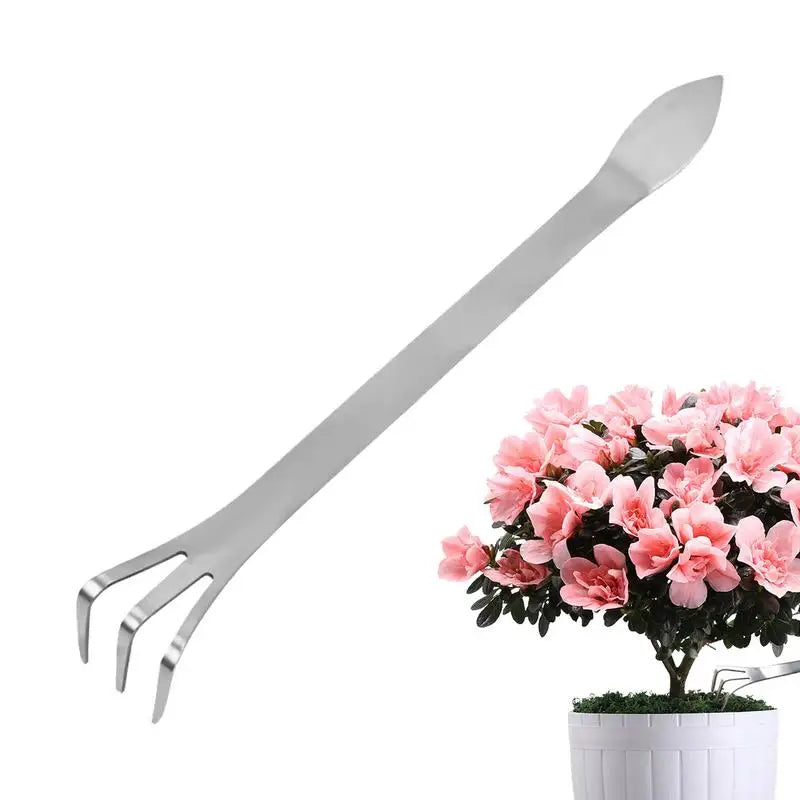 Bonsai Rake Stainless Steel Soil Loosening Tool
