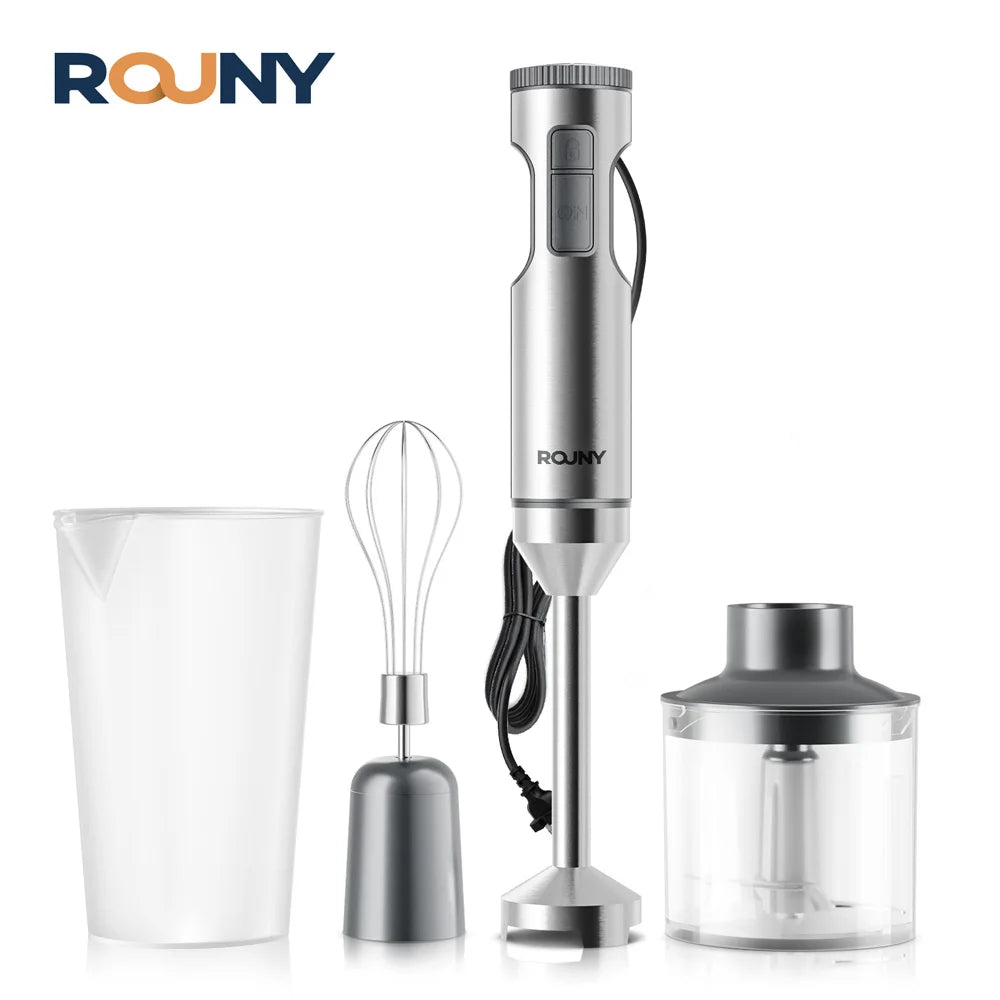 ROUNY 4-in-1 Hand Immersion Blender 1000W Powerful