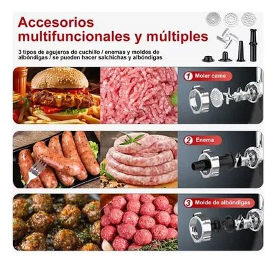 Stainless Electric Meat Grinder 1000W Multifunctional Home