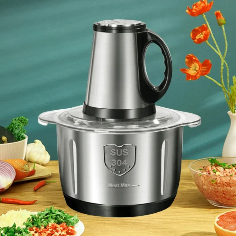 3-Speed Electric Meat Grinder Stainless Steel Food