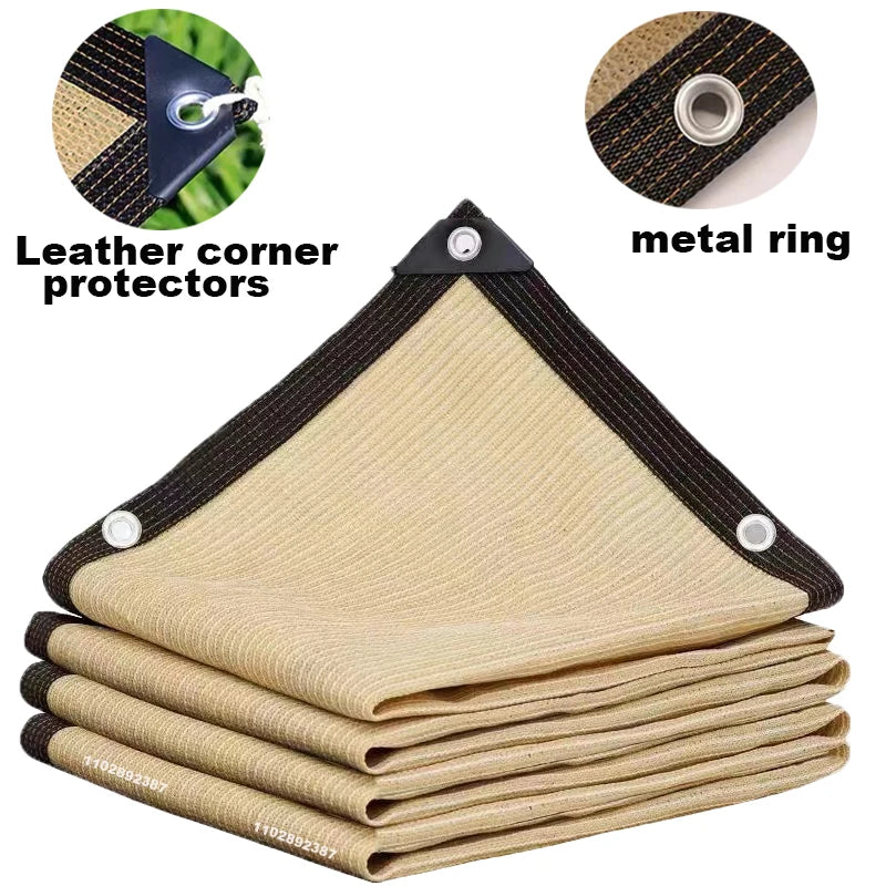 90 Shading HDPE Beige Sunshade Net Garden