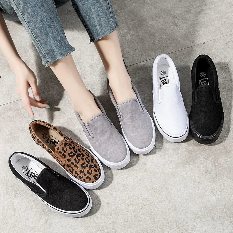 Canvas Driving Shoes Women Vulcanized Canvas Shoes