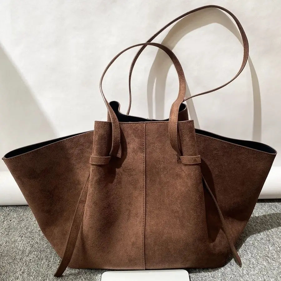 Luxury Faux Suede Women s Tote Bag