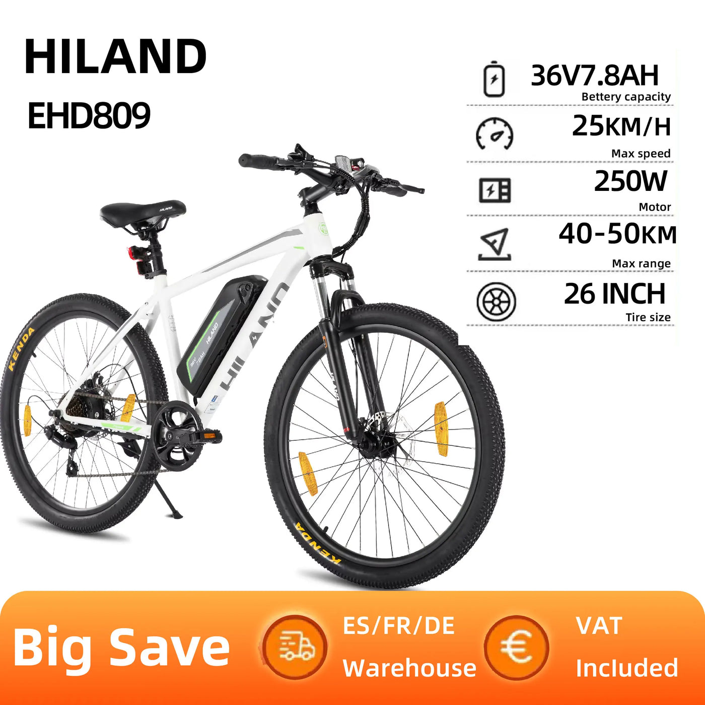 HILAND EHD 809 Electric Bike 26Inch Electric