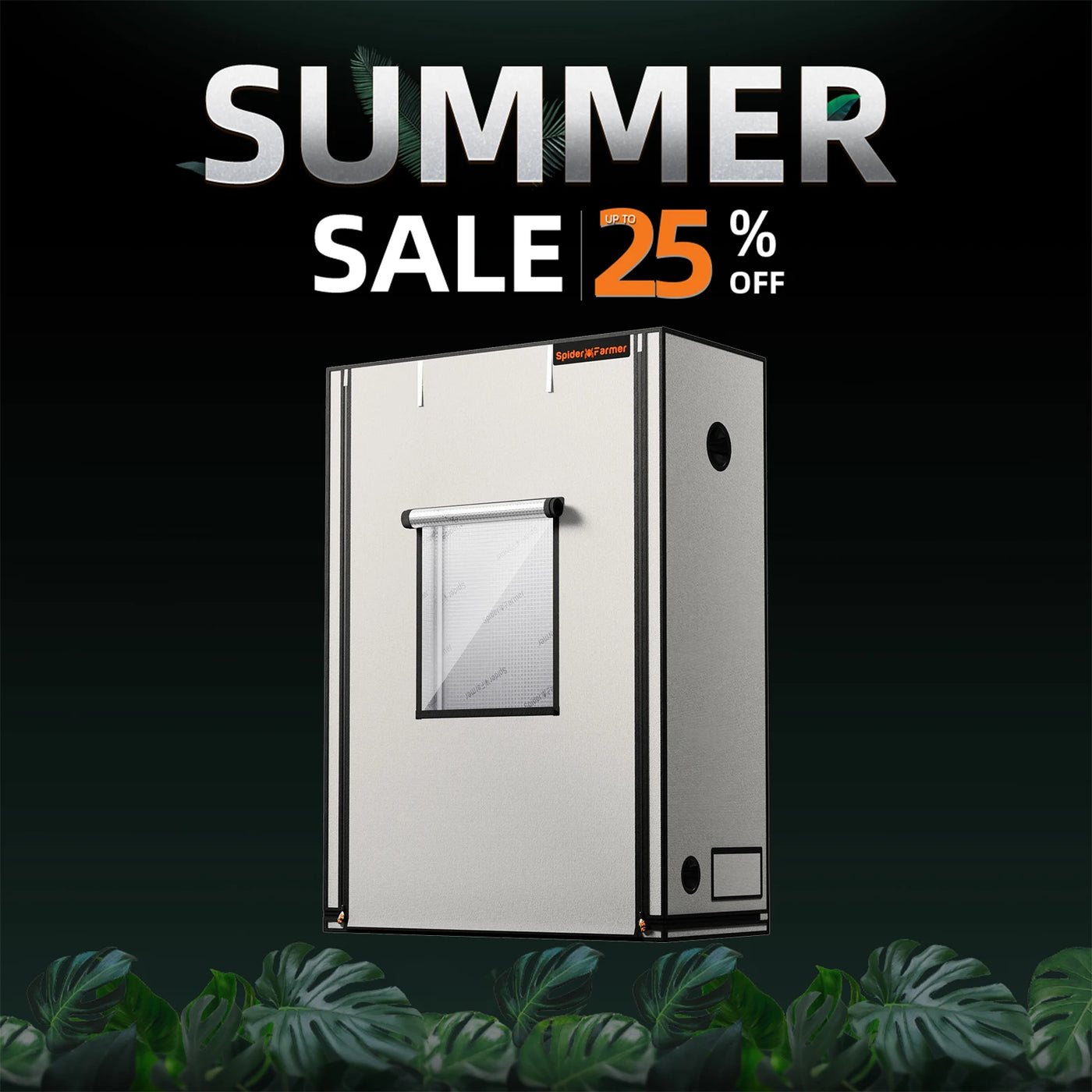 Spider Farmer Grow Tent Pro 140X70X200CM Reflective Mylar 2000D Oxford Cloth Indoor Hydroponic Home Box Tent For Flower Plants