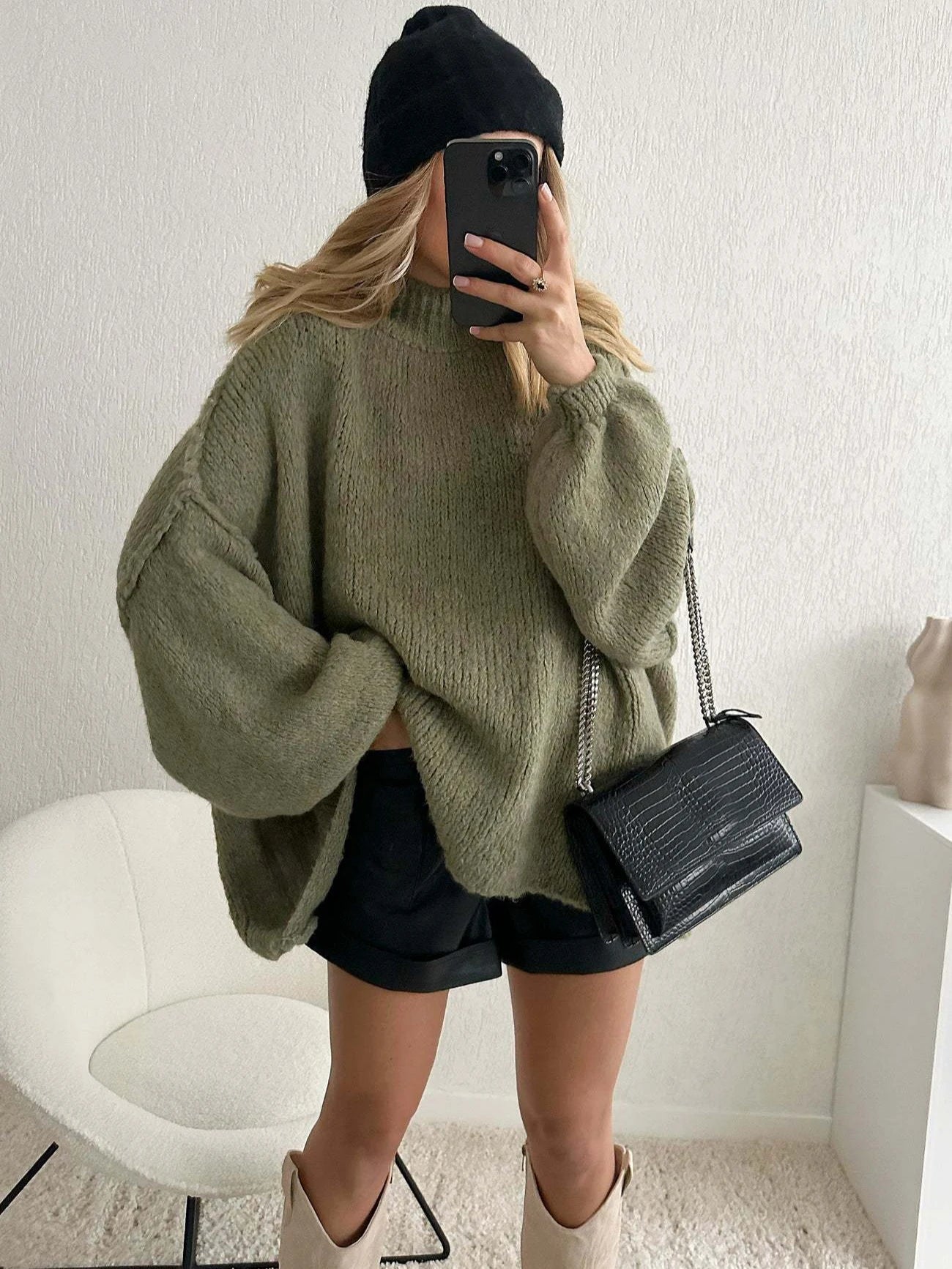 New Fall winter Women s Sweater Solid