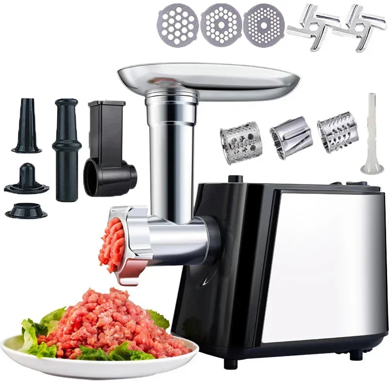 Stainless Electric Meat Grinder 1000W Multifunctional Home