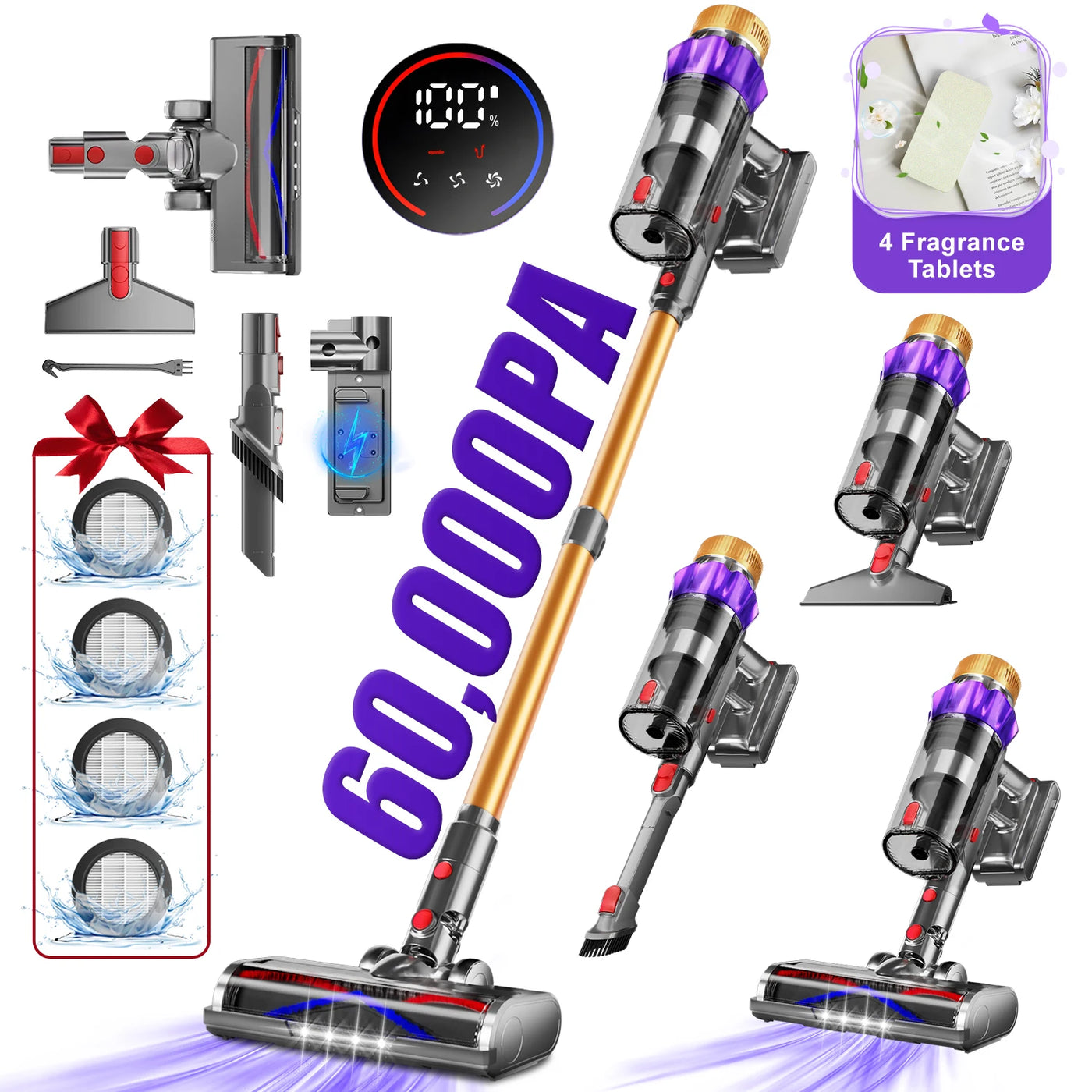 Daccormax 60KPa Kabellos Stick Vacuum Stick Vacuum