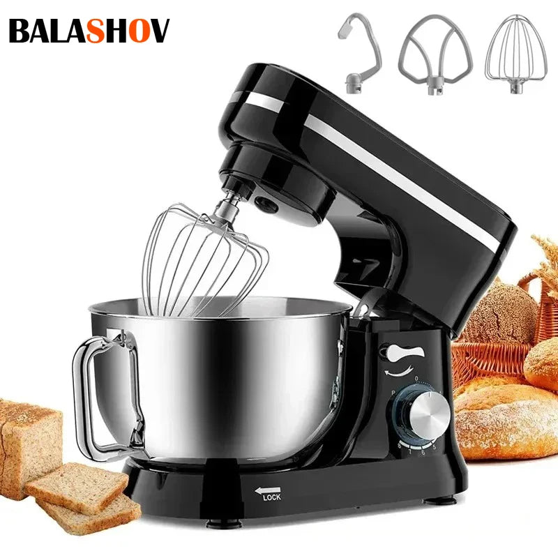 Electric Stand Mixer, 8 Speed Tilt-Head, 4.5L Stainless Steel Bowl, Kitchen Electric Mixer with Dough Hook, Wire Whip & Beater
