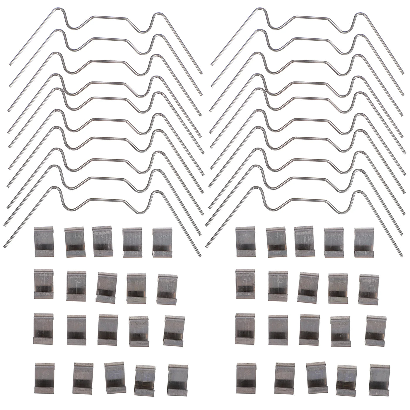 100 Pcs Stainless Steel Glas Clamps Greenhouse