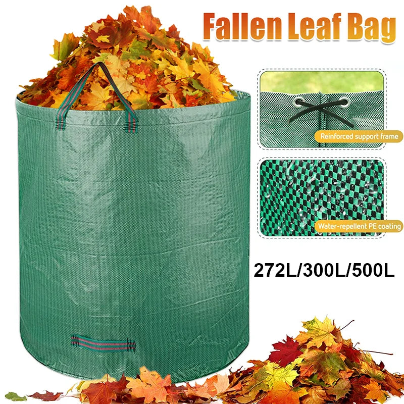 Yard Fallen Leaves Garbage Bags Courtyard Weeds