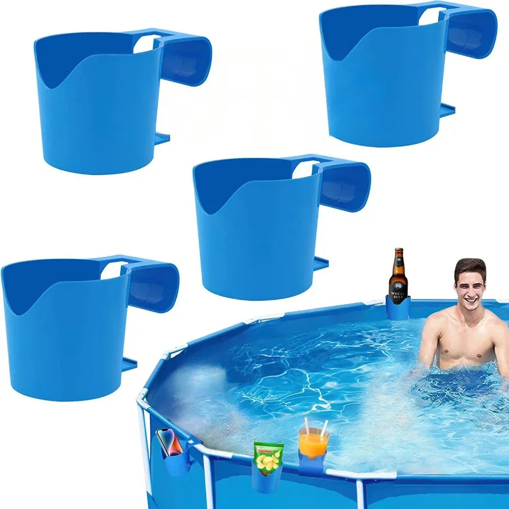 1pc Swimming pool cup holder storage rack