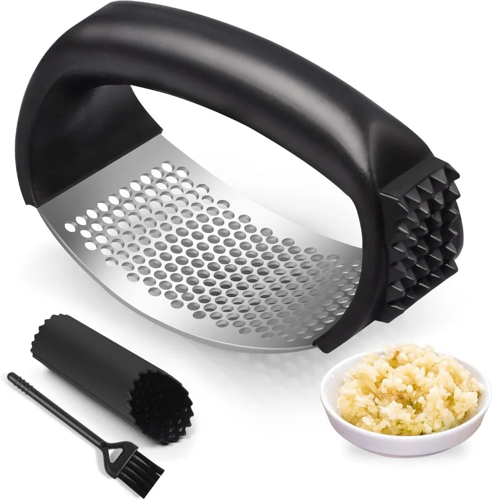 Garlic Press Rocker Stainless Steel Garlic Mincer