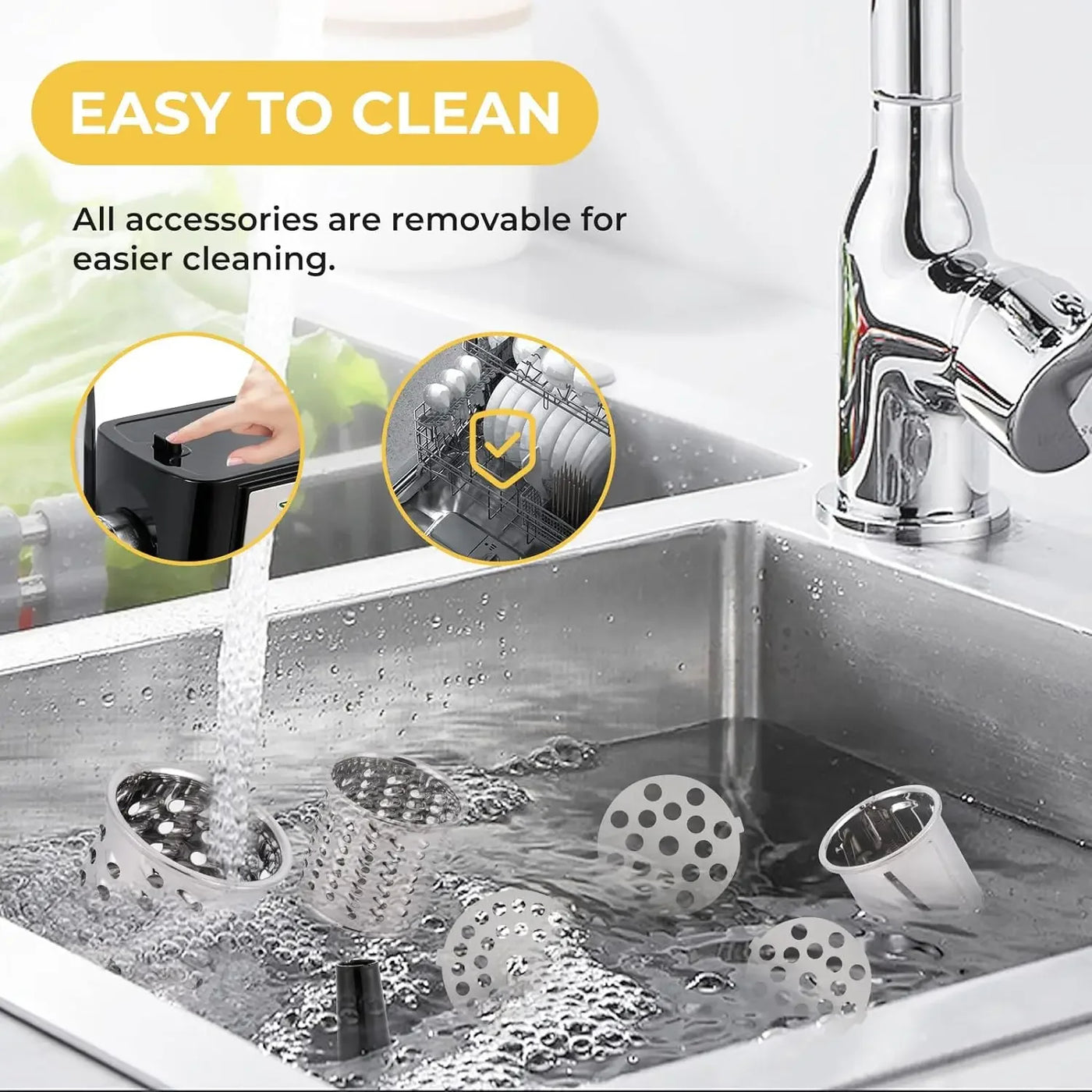 Stainless Electric Meat Grinder 1000W Multifunctional Home