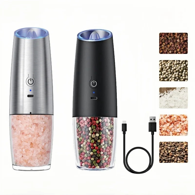 Electric Salt and Pepper Grinder USB Rechargeable