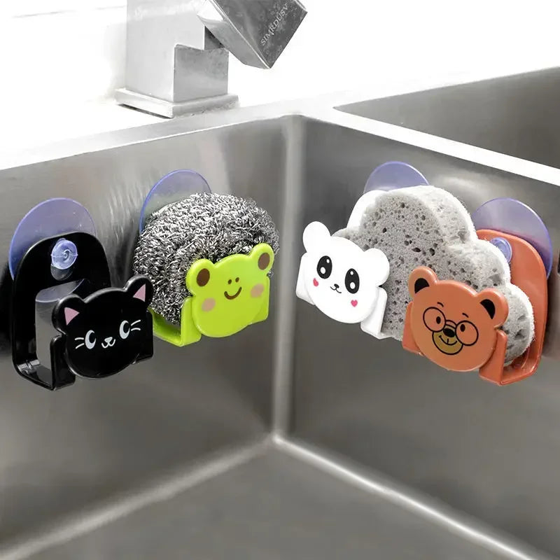 Küche Accessories Cartoon Sponge Rag Storage Rack