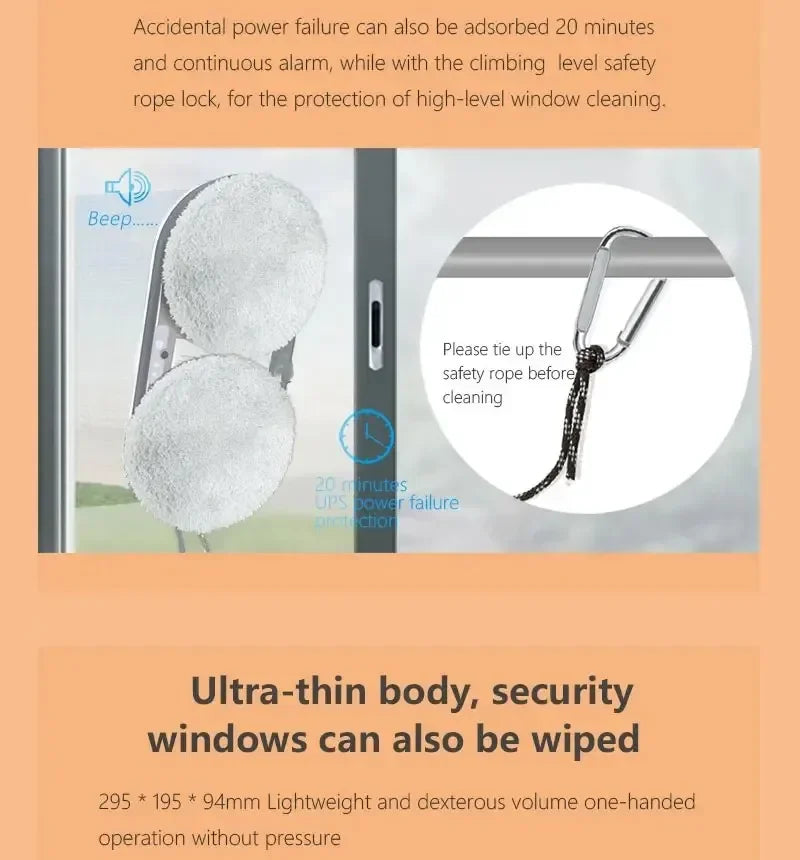 DIVEDEER Fenster Reiniger for home use fully