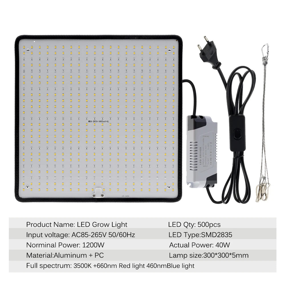 LED Grow Light Full Spectrum Phyto Lamp