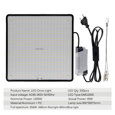 LED Grow Light Full Spectrum Phyto Lamp