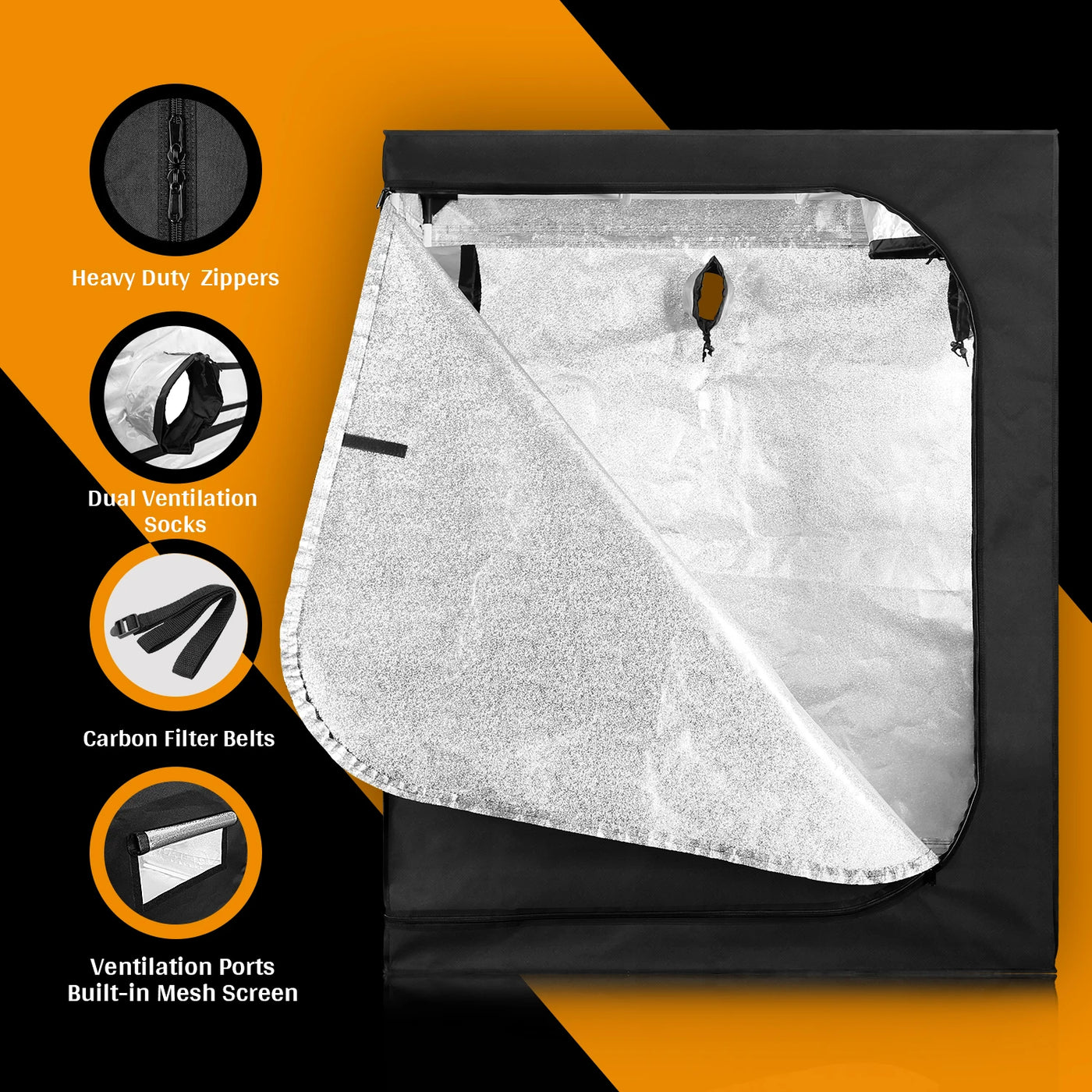 JP120x60x150cm indoor plant growth tent and indoor