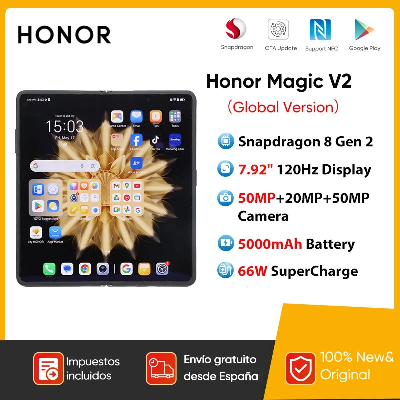 Global Version Honor Magic V2 5G Foldable