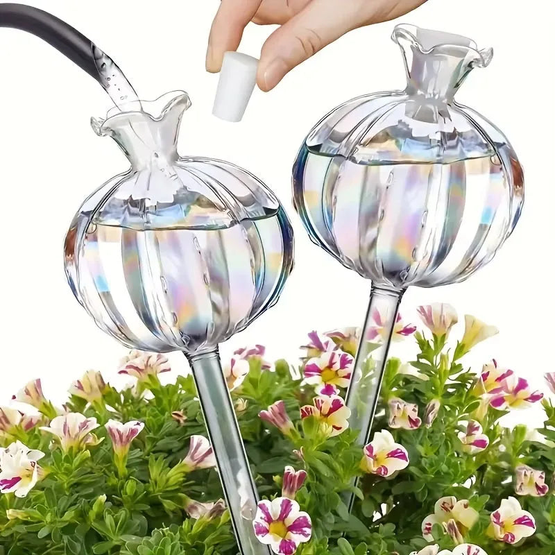 Glas Automatic Plant Watering Bulbs Shape Flower