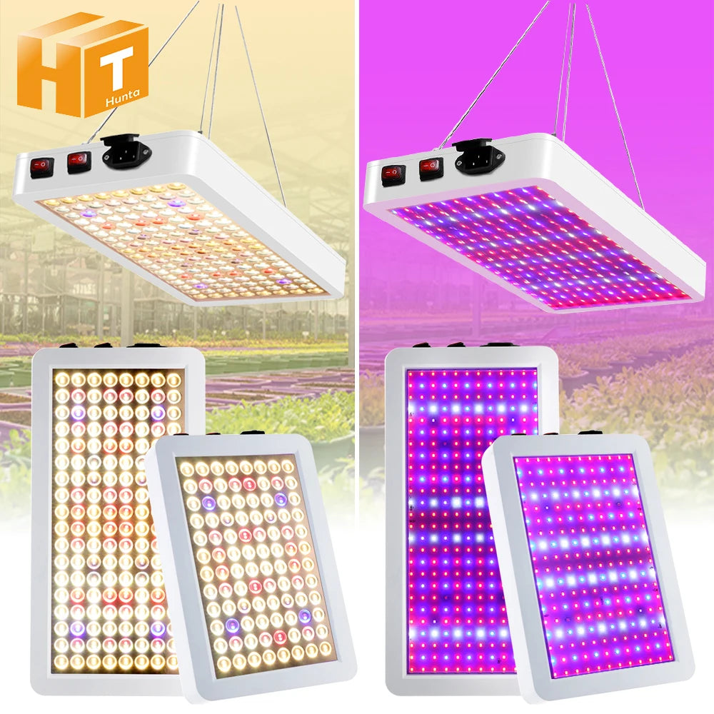 Full Spectrum LED Grow Light SMD2835 AC100-277V Double Switch For Greenhouse Plants Seeding Veg Flowers