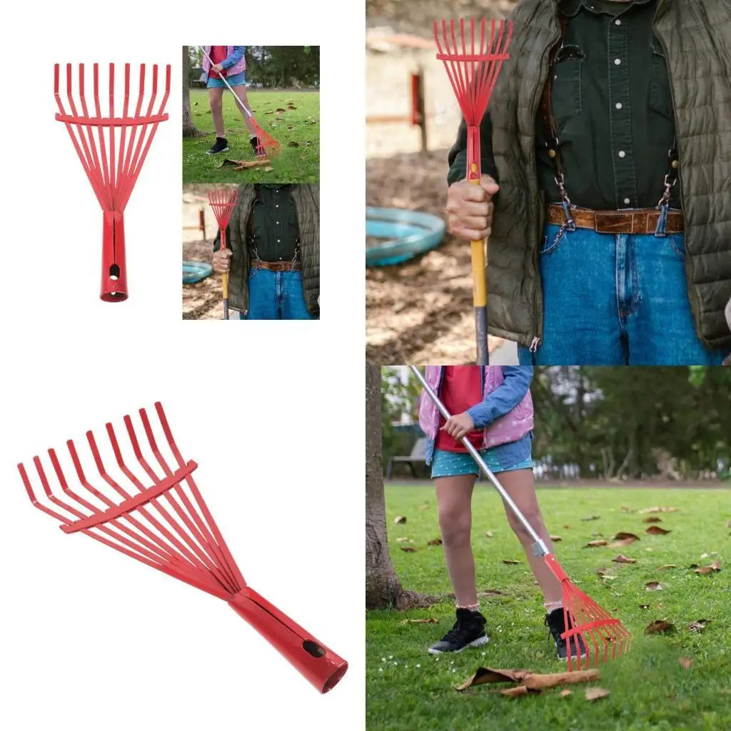 652F Ergonomic Handle Garden Rake Leaf Rake