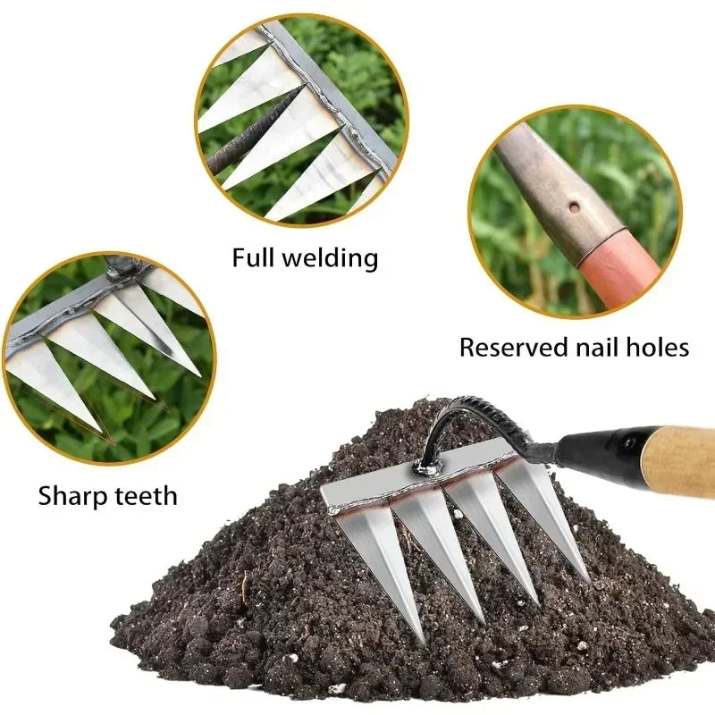 Weeding Hoe Iron Rake Garden Rake Metal