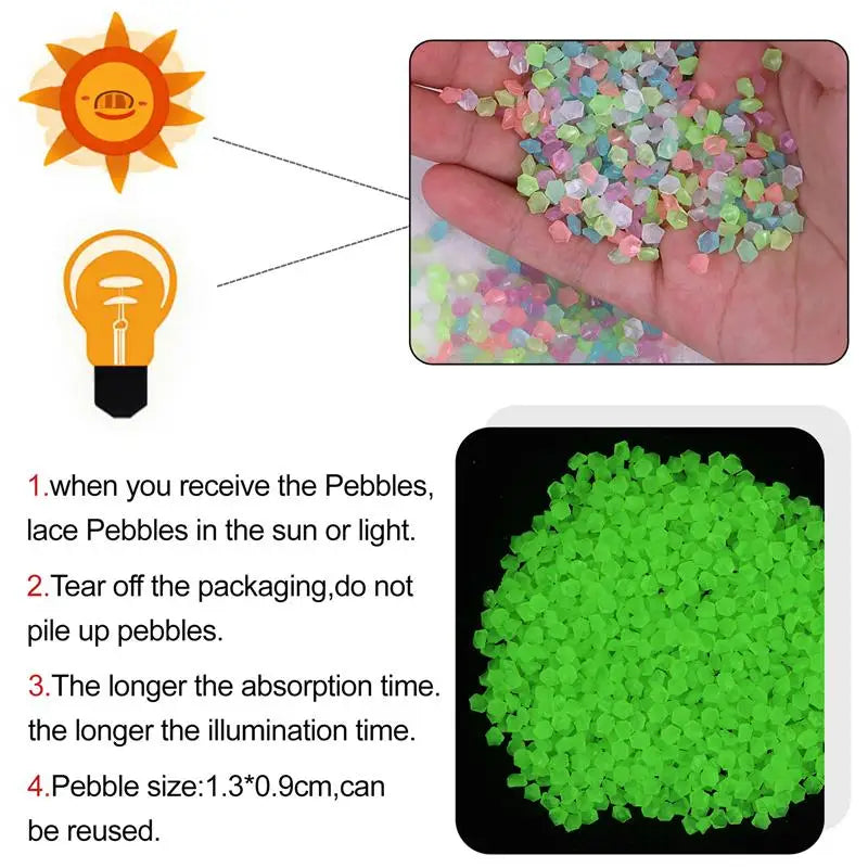 1000pcs Bag Luminous Sand Glow In Dark