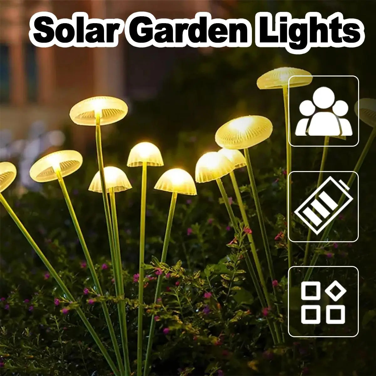 Solar Garden Lights LED Outdoor Light Driveway