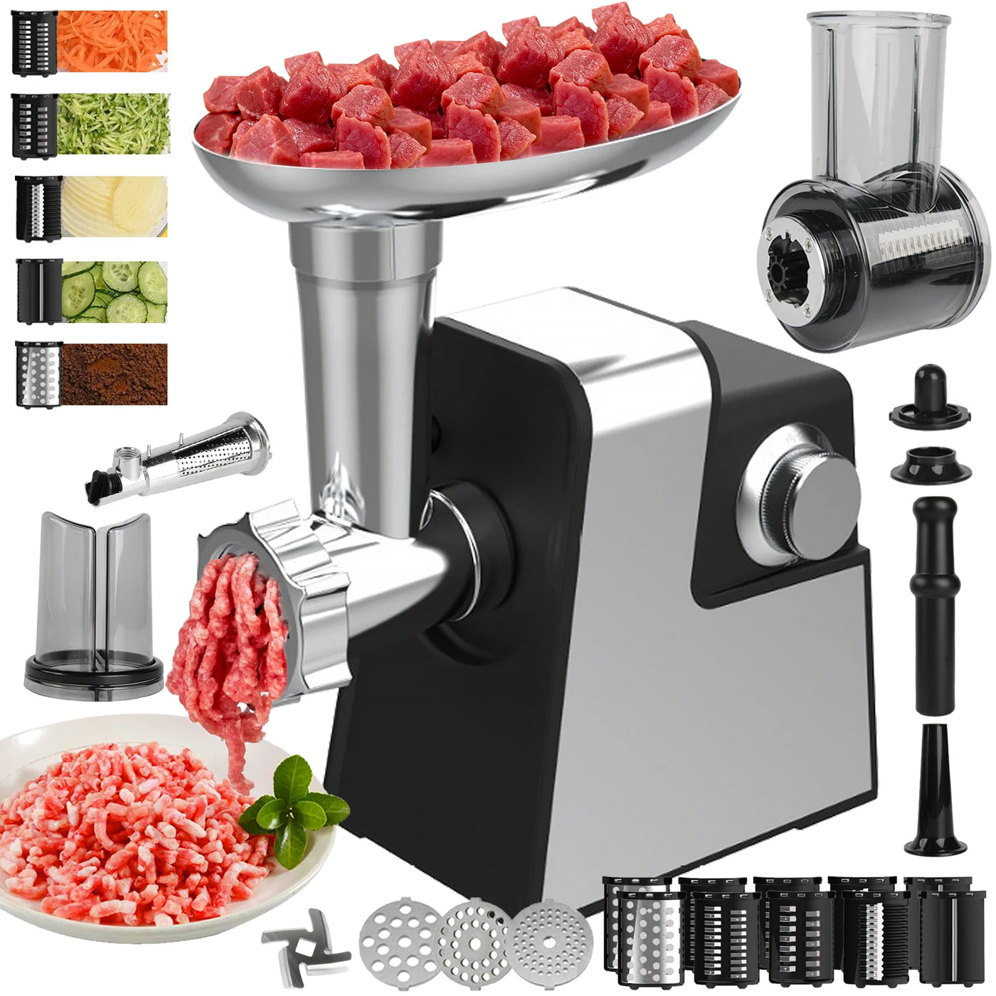 Electric Meat Grinders 400W Food Crusher Juicer