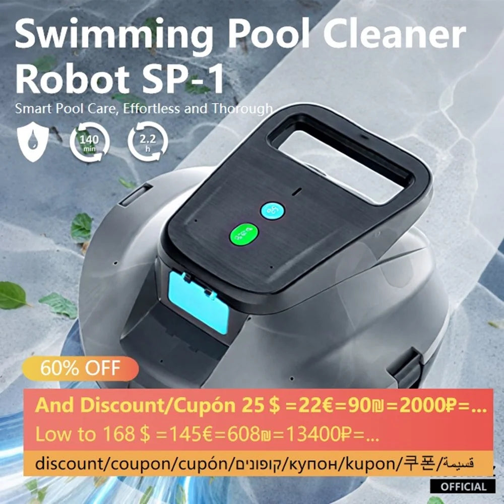 XUSHIDZ SP1 Robot Swimming Pool Reiniger Kabellos