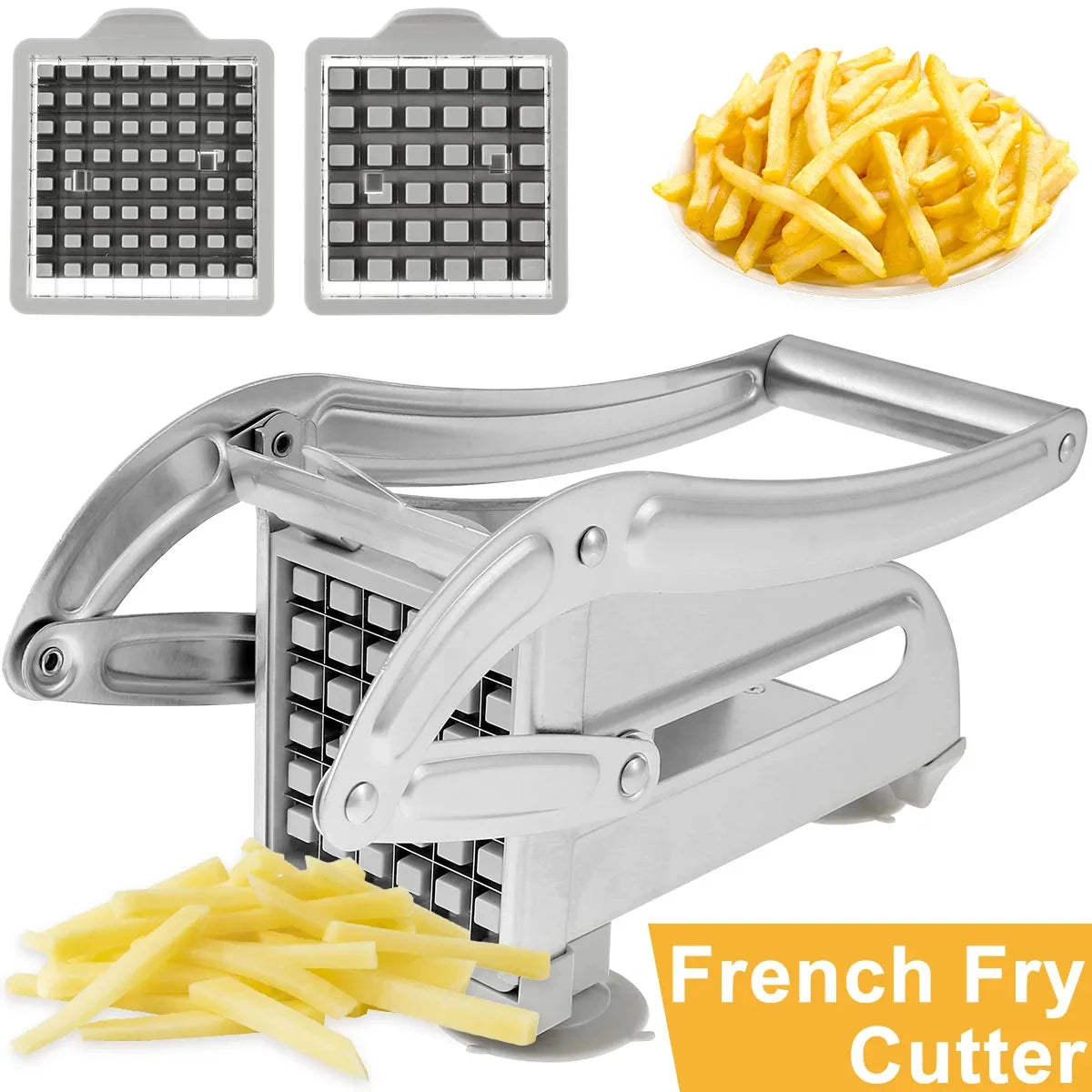 1pc Stainless Steel Manual Potato Cutter French