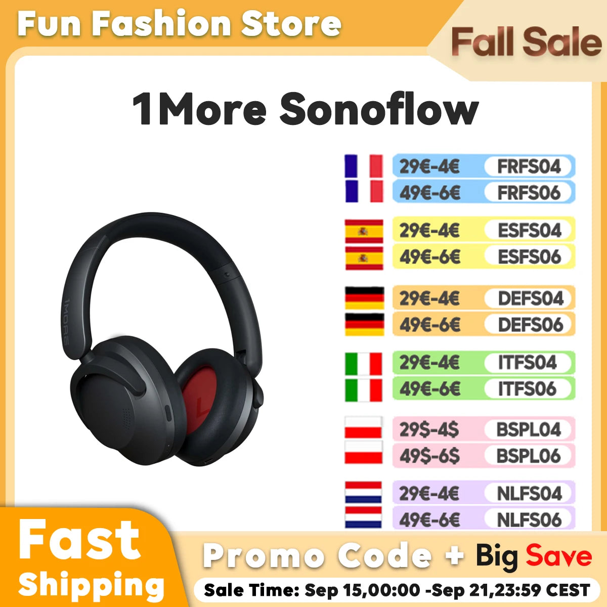 1More Sonoflow Wireless Headphone with Active Noise