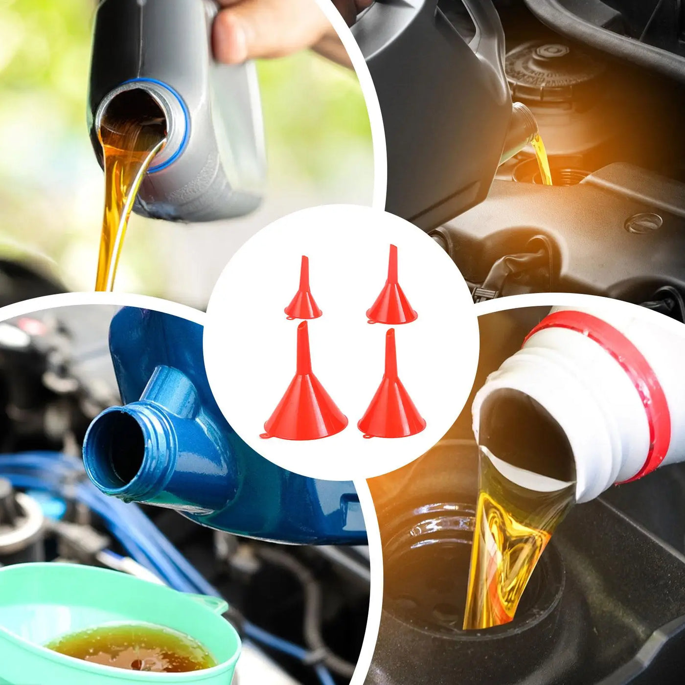 4pcs Plastic Küche Funnel Set for Filling