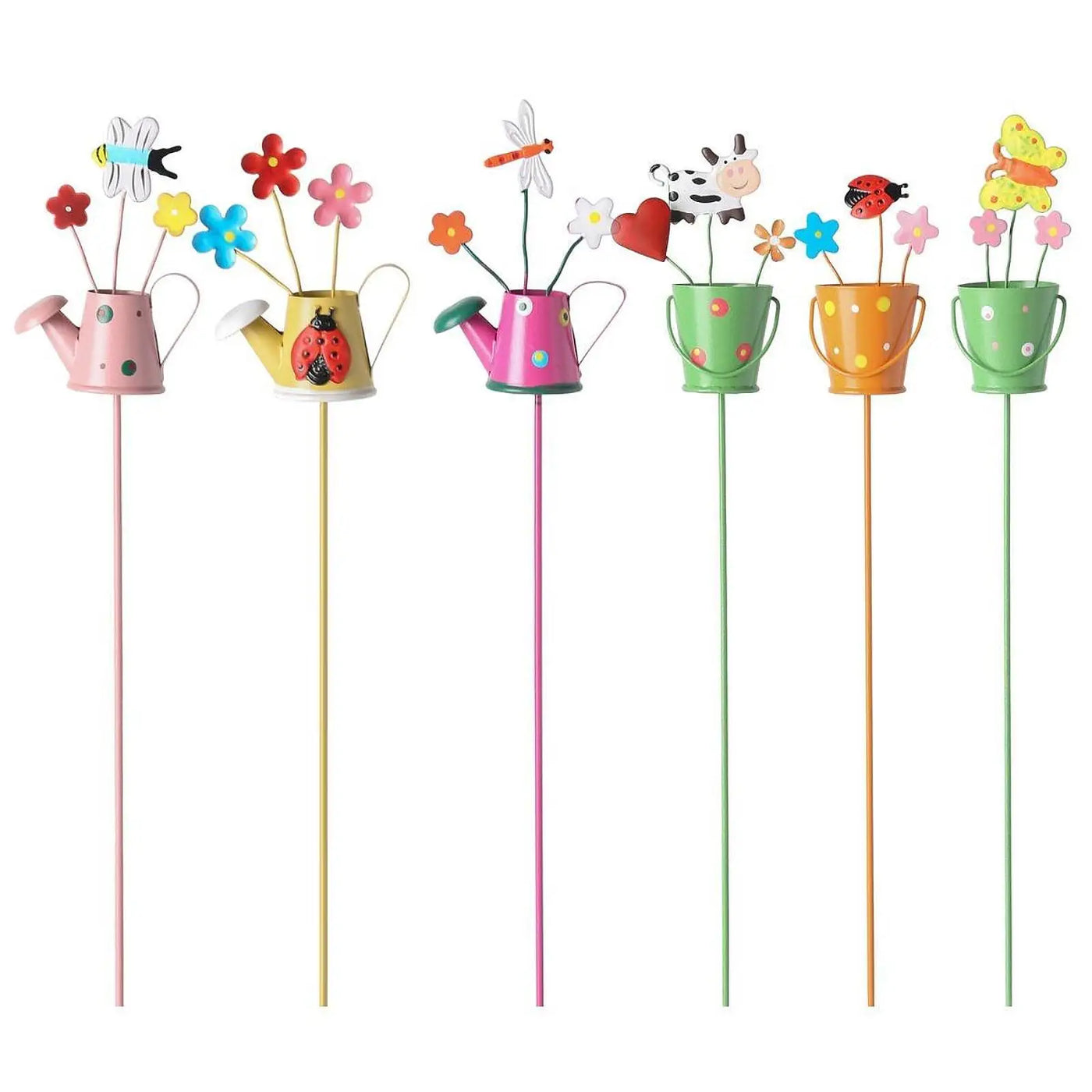 3x Garden Stakes Flowerpot Decorations for Greenhouses