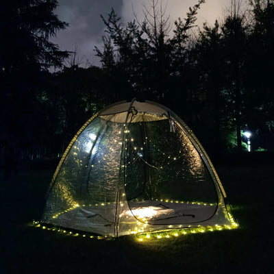 Transparent PVC waterproof widened double doors 6