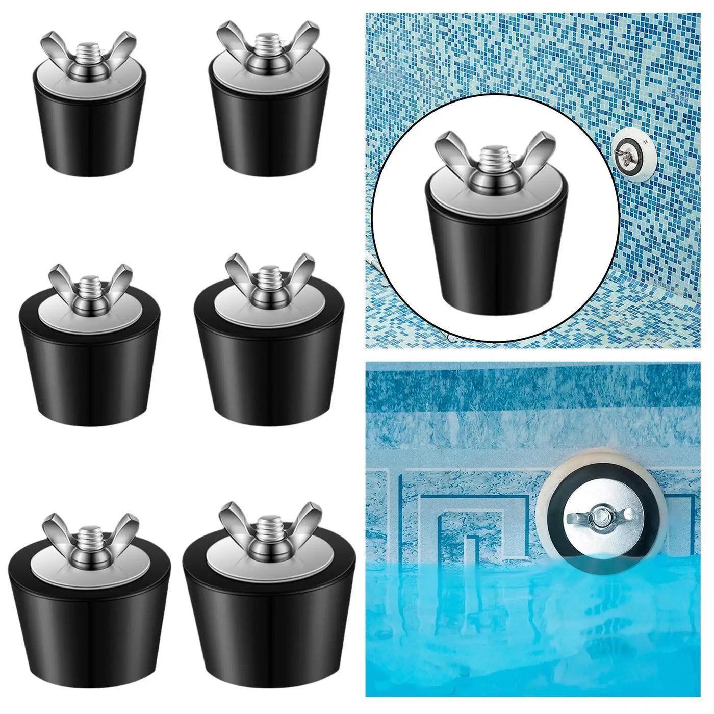 Rubber Pool Plug Easy Installation above Ground
