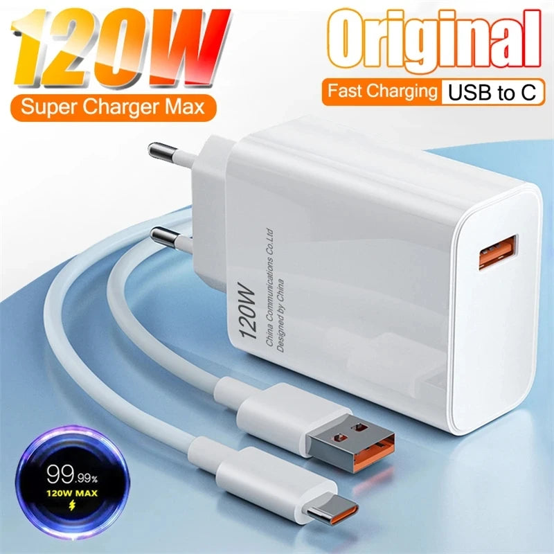 Original 120W 67W 6A Super Fast Charger