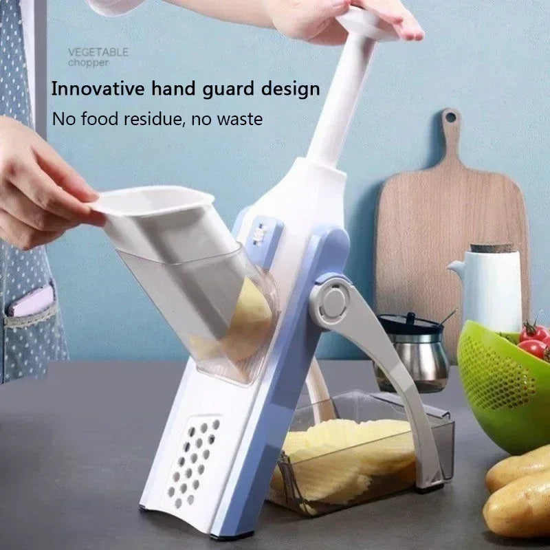 Multifunction Vegetable Cutter Safe Mandoline Kitchen Slicer Salad Chopper Potato Slicer French Fries Cutter Cooking Gadget