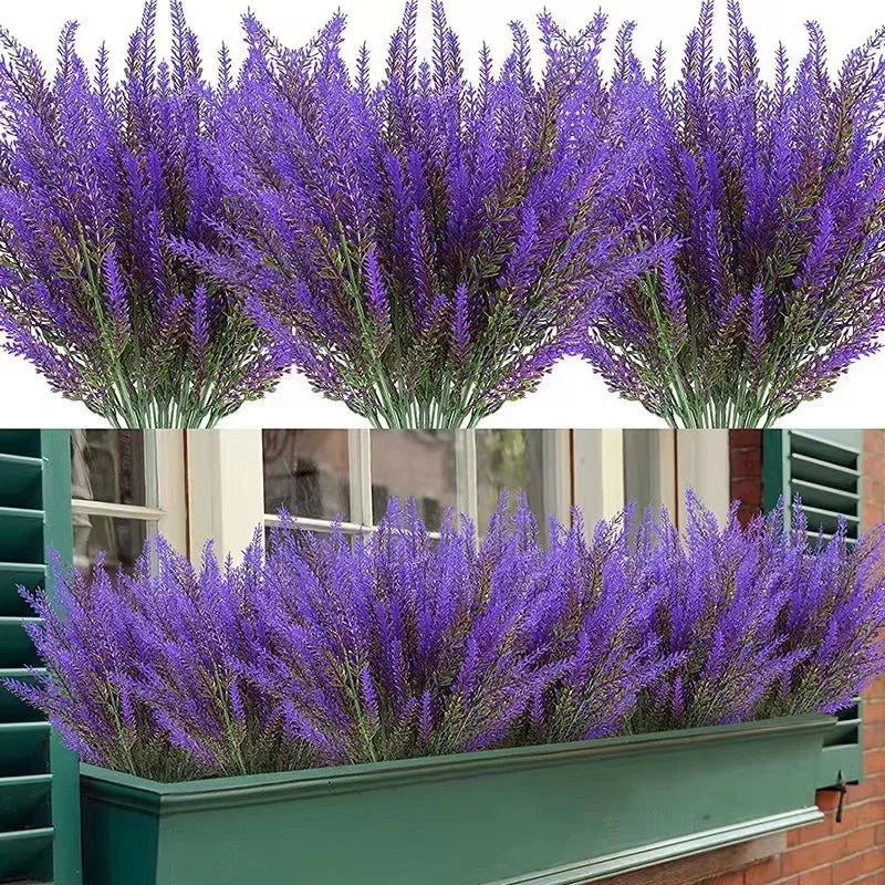 Provence Lavender Plastic Artificial Flowers False Plants