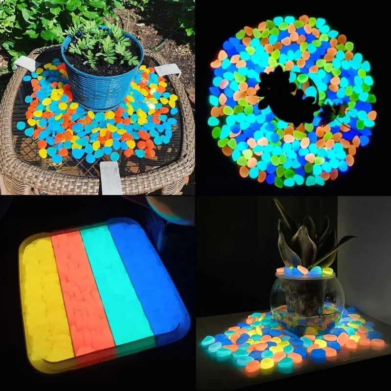 100pc Mini Luminous Rock Stone Luminous Dark