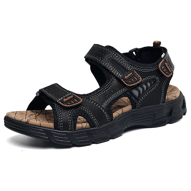Summer Men s Leather Sandals Outdoor Resort