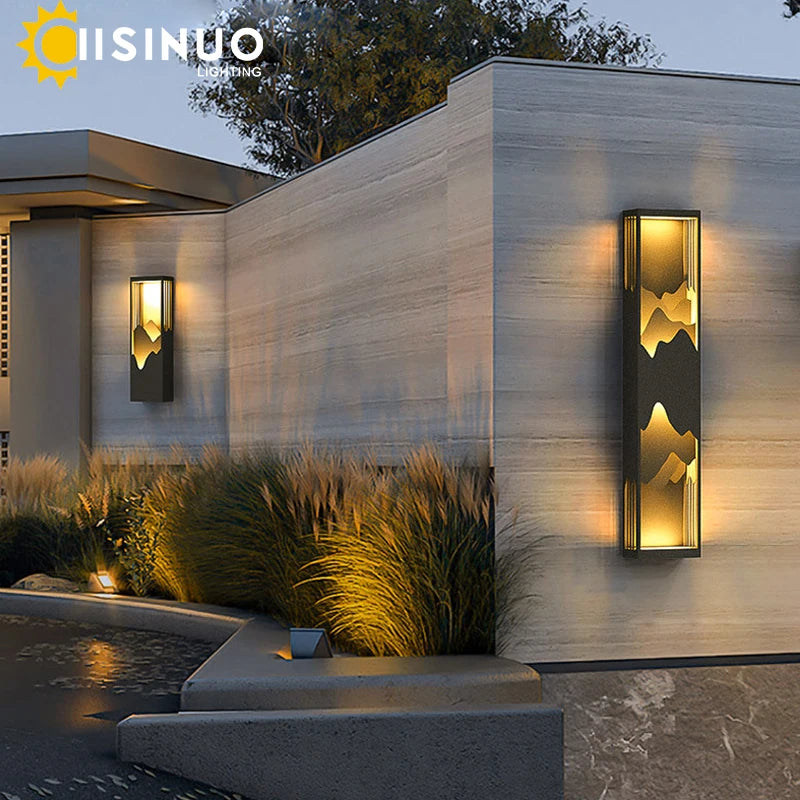 Modern LED Outdoor Light Fixture Waterproof Garden