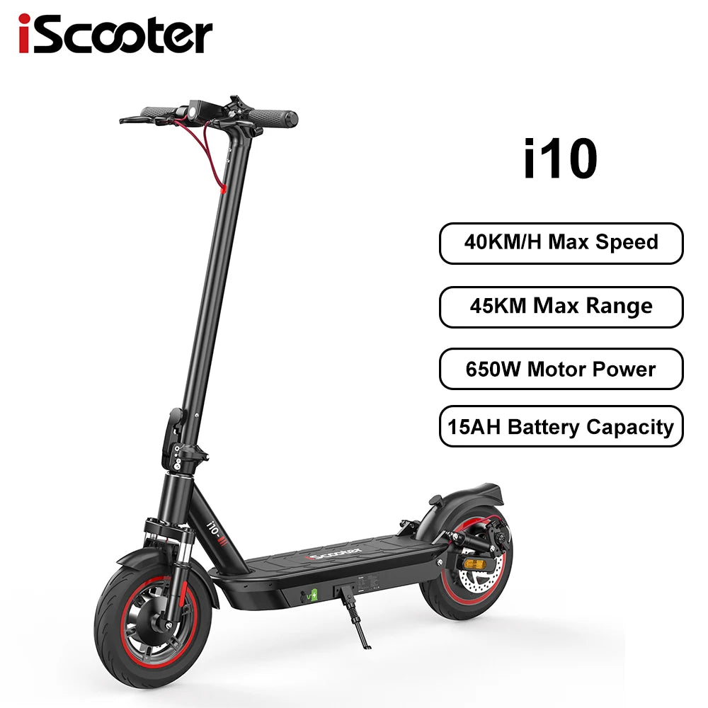 iScooter i10 Foldable Adult Electric Scooter E-Scooter